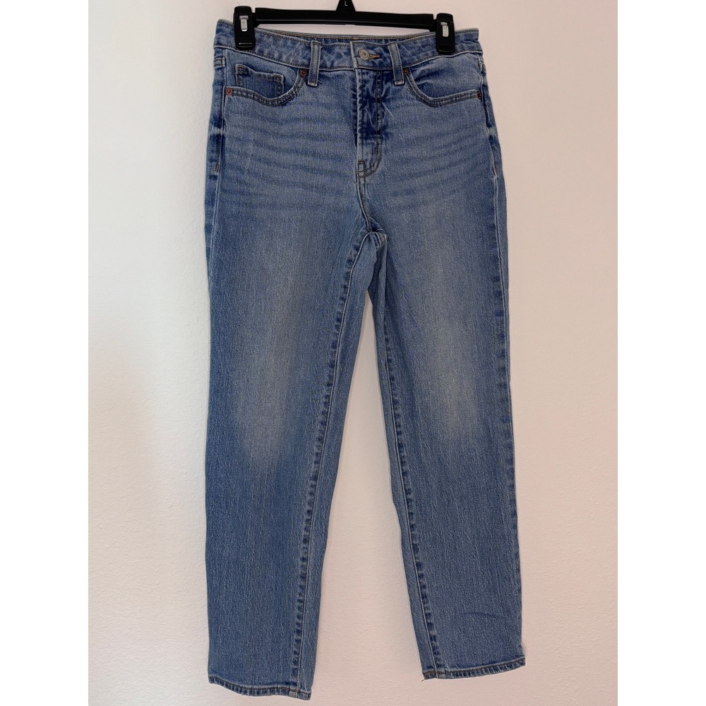 Old Navy OG Straight High Rise Jeans Medium Wash Blue‎ Denim Women Size 4